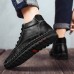 Men Leather Casual Shoes Mid-Help Handmade Soft Sole Driving Footwear