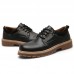 SYXZ 354 Retro Men's Tooling Leather Shoes