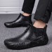 High-end Thai Crocodile Leather Men's Casual Boots Shoes