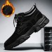 Male Boots Trend Sewing Thread Large Size Men Winter Warm Casual Shoes