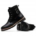 Winter Outdoor Fashion Casual Plus Velvet High-top Men's Boots Shoes