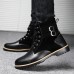 Winter Outdoor Fashion Casual Plus Velvet High-top Men's Boots Shoes