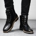 Winter Outdoor Fashion Casual Plus Velvet High-top Men's Boots Shoes