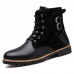 Winter Outdoor Fashion Casual Plus Velvet High-top Men's Boots Shoes