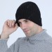 Autumn And Winter Knit Cap Wild Ripple Warm Sleeves Men's Plus Velvet Wool Ear Ear Hat