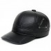 Baseball Cap Men's Autumn Winter Warm Ear Ear Cow Leather Duck Ti Cap Outdoor Sunshade Haining Leather Hat