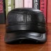 Factory Haining Leather Hat Autumn And Winter Men's Landscaping Flat Duck Tongue Warm Sand