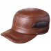 Factory Haining Leather Hat Autumn And Winter Men's Landscaping Flat Duck Tongue Warm Sand