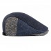 Hat Male Autumn And Winter Bener Hat Men's British Retro Front Cap Knit Duck Tongue Hat Female Korean Version Tide