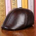 Leather Hat Men's Autumn Winter Warm Clip Cavaliers Hat Ear Duck Cart Hat Men