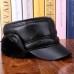 Truth Leather Wool Hat Men's Winter Warm Thicken Pingded Hood Sheep Leather Ear Duck Tongdong Hat